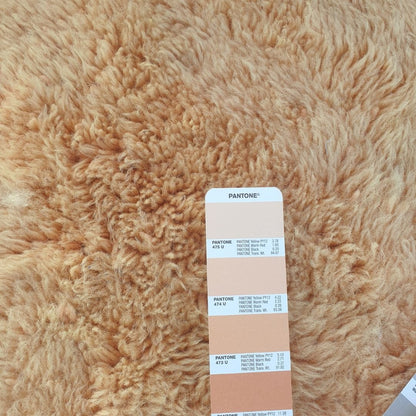 Handwoven fringes and plush pile edge of 6x9 high-quality Beni Mrirt Moroccan rug