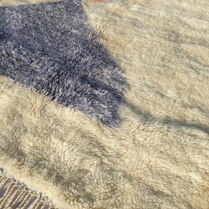 Hniwna | 6x9 Beni Mrirt Moroccan Rug - Luxury Pastel Red Plush Wool Berber Carpet | 6'7"x9'8" Ft | 202x296 cm - OunizZ