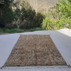 Kalida | Beni Ourain 6x10 Moroccan Rug Ultra Soft | Handmade Berber Wool Carpet | 6'53x10'10 Ft | 200x308 cm - OunizZ