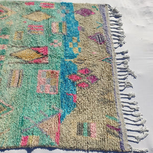 Kamala - MOROCCAN RUG 6x9 BOUJAAD Authentic Berber Rug | Handmade Living room Carpet | 9'32x6'20 Ft | 284x189 cm - OunizZ