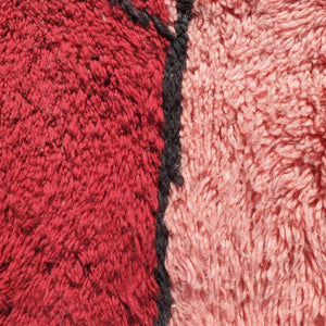 Kissmi | BENI OUARAIN MOROCCAN Area Rug Soft & Thick Pink for Living Room or Bedroom | Moroccan High Pile Rug Berber Authentic Wool | 10'33x8'23 Ft | 315x251 cm - OunizZ