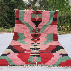 KUSAILA | Moroccan Beni Ourain Rug | 7x11 Ft | 2x3 m | 100% wool handmade - OunizZ