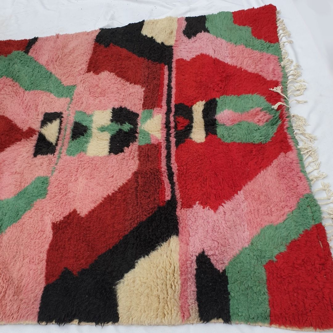 KUSAILA | Moroccan Beni Ourain Rug | 7x11 Ft | 2x3 m | 100% wool handmade - OunizZ