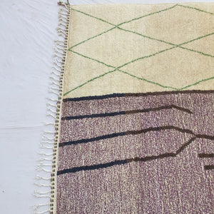 Kwisla | Beni Ourain 6x9 Moroccan Rug Ultra Soft | Handmade Berber Wool Carpet | 6'76x9'90 Ft | 206x302 cm - OunizZ