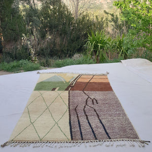 Kwisla | Beni Ourain 6x9 Moroccan Rug Ultra Soft | Handmade Berber Wool Carpet | 6'76x9'90 Ft | 206x302 cm - OunizZ