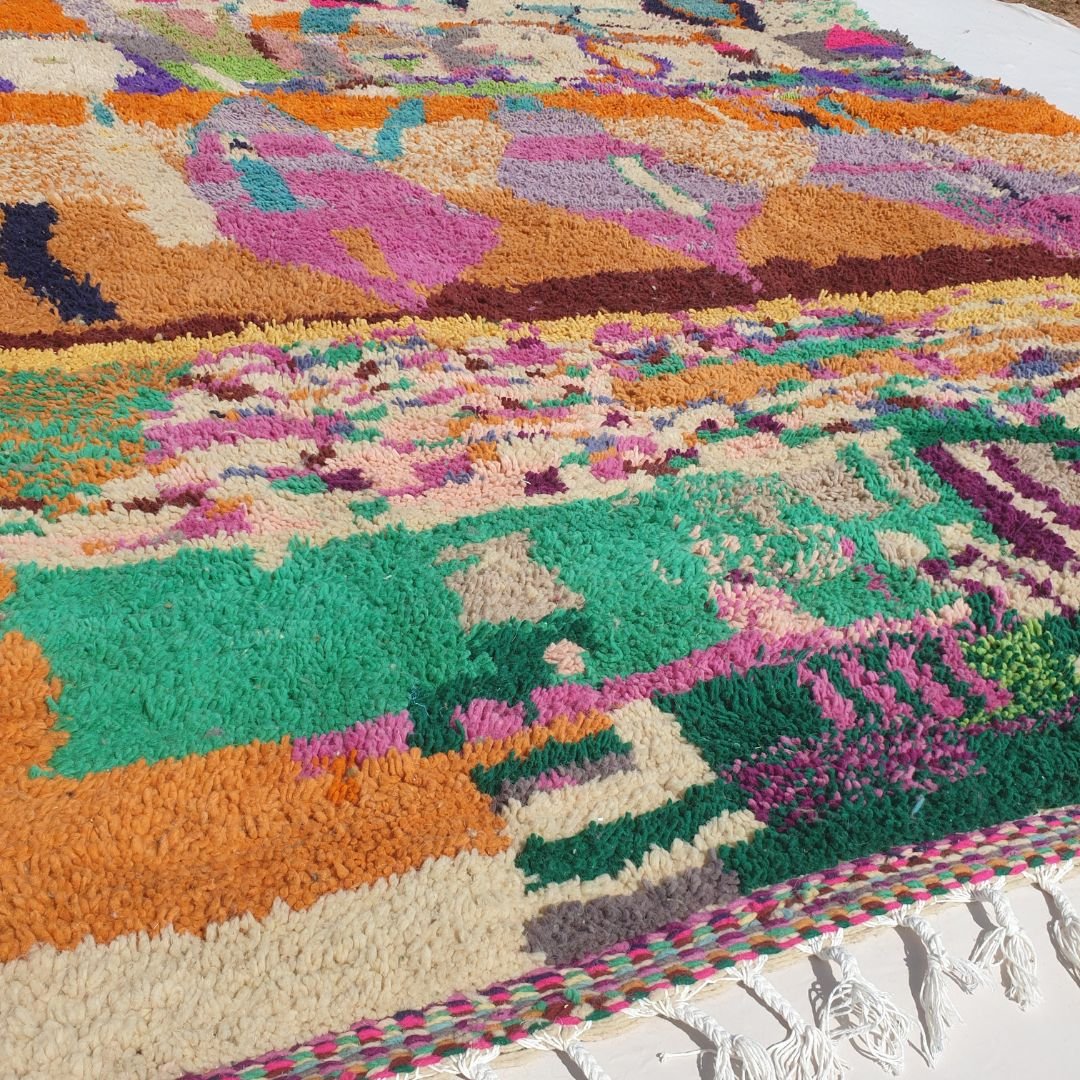 Lakhiri | Large Moroccan Rug 10x12 Berber Boujad | Authentic Handmade Living room Rug | 9'94x12'70 Ft | 303x387 cm - OunizZ