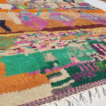 Lakhiri | Large Moroccan Rug 10x12 Berber Boujad | Authentic Handmade Living room Rug | 9'94x12'70 Ft | 303x387 cm - OunizZ