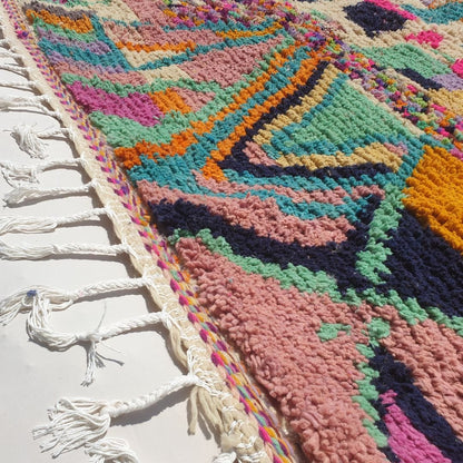 Lakhiri | Large Moroccan Rug 10x12 Berber Boujad | Authentic Handmade Living room Rug | 9'94x12'70 Ft | 303x387 cm - OunizZ