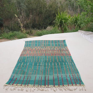 Lakwa - Boujad Rug 6x10 Moroccan Handmade | Authentic Berber Living room & Bedroom Rug | 6'30x10 Ft | 192x304 cm - OunizZ