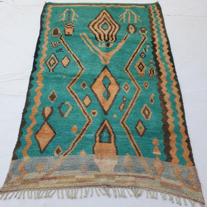 Lalaki - Turquois Boujad 6x10 Moroccan Rug Berber Handmade | 6'46x10'10 Ft | 197x308 cm - OunizZ