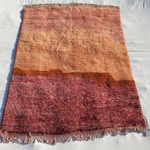 Lavme | Moroccan rug 7x10 Beni Ourain Ultra Soft | Handmade Colorful Berber wool Shag Rug | 7'22x10 Ft | 220x303 cm - OunizZ