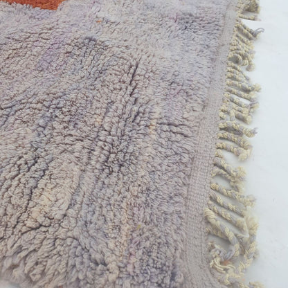 Lavmi | Luxurious Sunset Gradient Beni Mrirt Rug – Terracotta Peach Lavender Shag Wool Carpet | Custom - Rug (Made to Order) - OunizZ