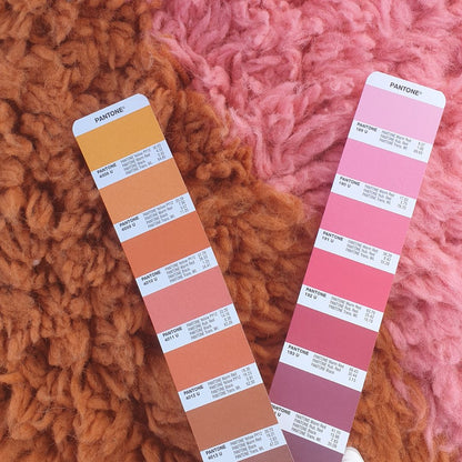 Lhana | 5x8 Beni Ourain Moroccan Rug - Super Soft Ivory Plush Shag with Pink & Orange Abstract Blocks Wool Berber Carpet | 5'1"x8'6" ft | 155x261 cm - OunizZ