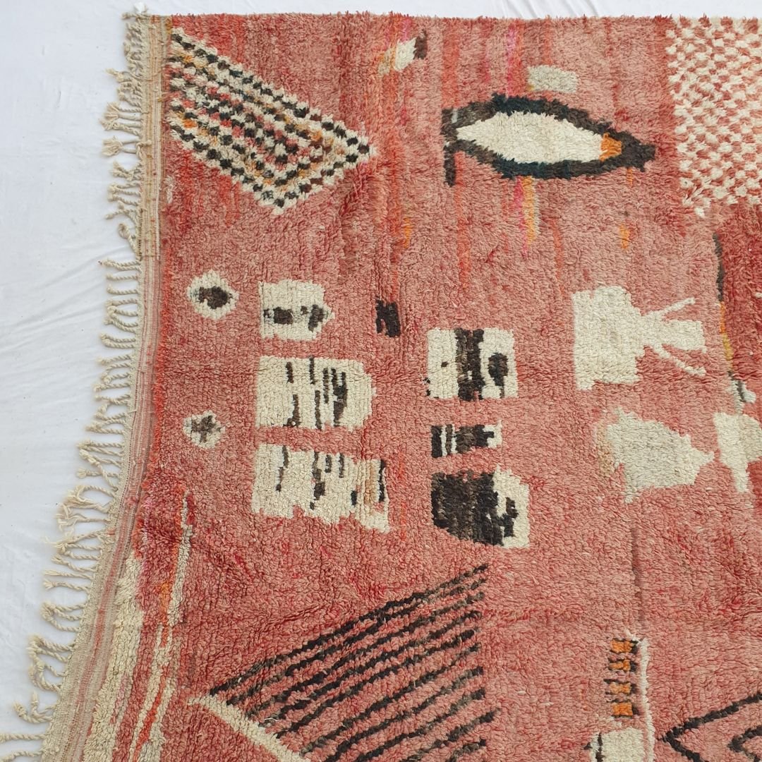 Lowna | Moroccan Rug 9x13 Large Boujad | Colorful Authentic Handmade Berber Carpet | 9'45x13'29 Ft | 288x405 cm - OunizZ