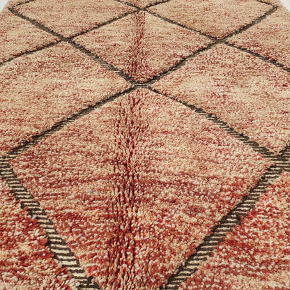 Menisa - Red Moroccan Rug 5x8 Boujad Berber | Authentic Berber Living room & Bedroom Rug | 5'09x8'36 Ft | 155x255 cm - OunizZ