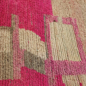 Nadea - Pink Boujad Moroccan Rug 5x8 | Handmade with 100% Authentic Wool | 8'60x5'90 Ft | 263x180 cm - OunizZ