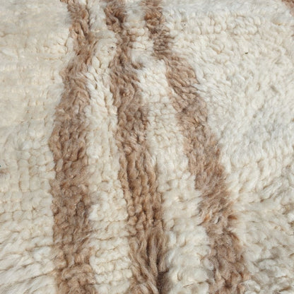 Nimla | Moroccan Beni rug White & Beige 6x10 | Ultra Soft Beni Ouarain | 10x6'76 Ft | 305x205 cm - OunizZ