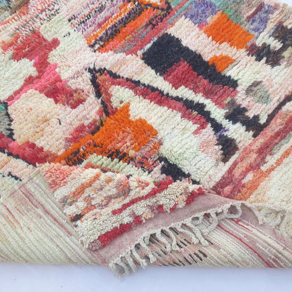 Oueca – 6x10 Moroccan Rug – Warm Terracotta Abstract Boujad Berber Handwoven Tribal Carpet | 6'5"x9'8" Ft | 197x296 cm - OunizZ