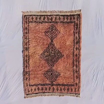 Warda - Luxurious Beni Mrirt Moroccan Rug Ultra Soft & Thick | Berber Handmade Wool Carpet | Custom-Rug (Made to Order)