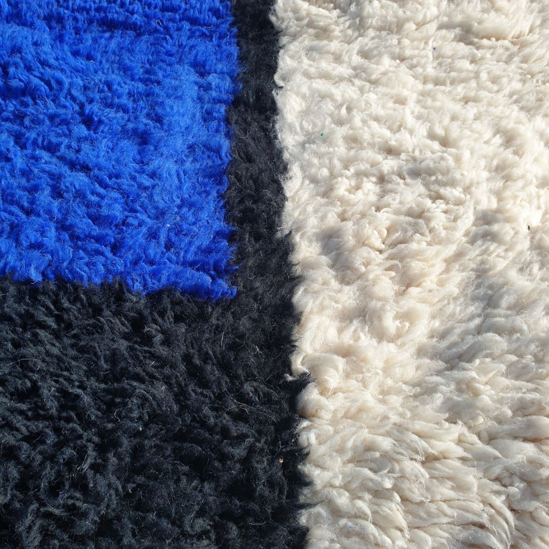 Rajila | Authentic Beni Ourain 6x10 Soft Moroccan Rug | Handmade Berber Wool Carpet | 6'70x10'13 Ft | 204x309 cm - OunizZ