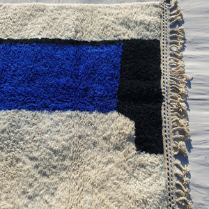 Rajila | Authentic Beni Ourain 6x10 Soft Moroccan Rug | Handmade Berber Wool Carpet | 6'70x10'13 Ft | 204x309 cm - OunizZ