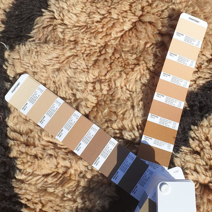 Rkia | Ultra Soft Orange Beni Ourain 6x9 Moroccan Rug | Authentic Berber High Pile wool Rug | 6'79x9'58 Ft | 207x292 cm - OunizZ