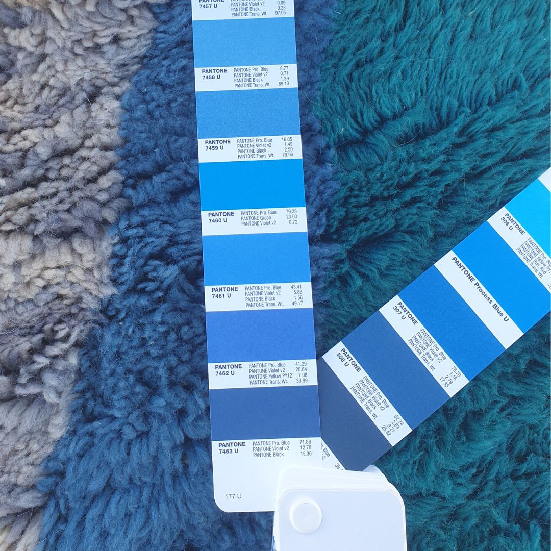 Rouya Runner | Luxurious 3x9 Beni Mrirt Moroccan Runner Rug - Teal Plush Wool Berber Hallway Carpet | 3'1"x9'8" Ft | 94x295 cm - OunizZ