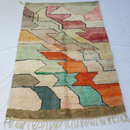 Sbicy - Multicolored Moroccan Rug 6x10 Berber Boujad | 6'63x10'14 Ft | 202x309 cm - OunizZ