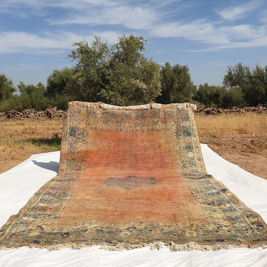 SHILUM | 16'4x9,5 Ft | 5x2,90 m | Moroccan VINTAGE Rabat Rug | 100% wool handmade - OunizZ