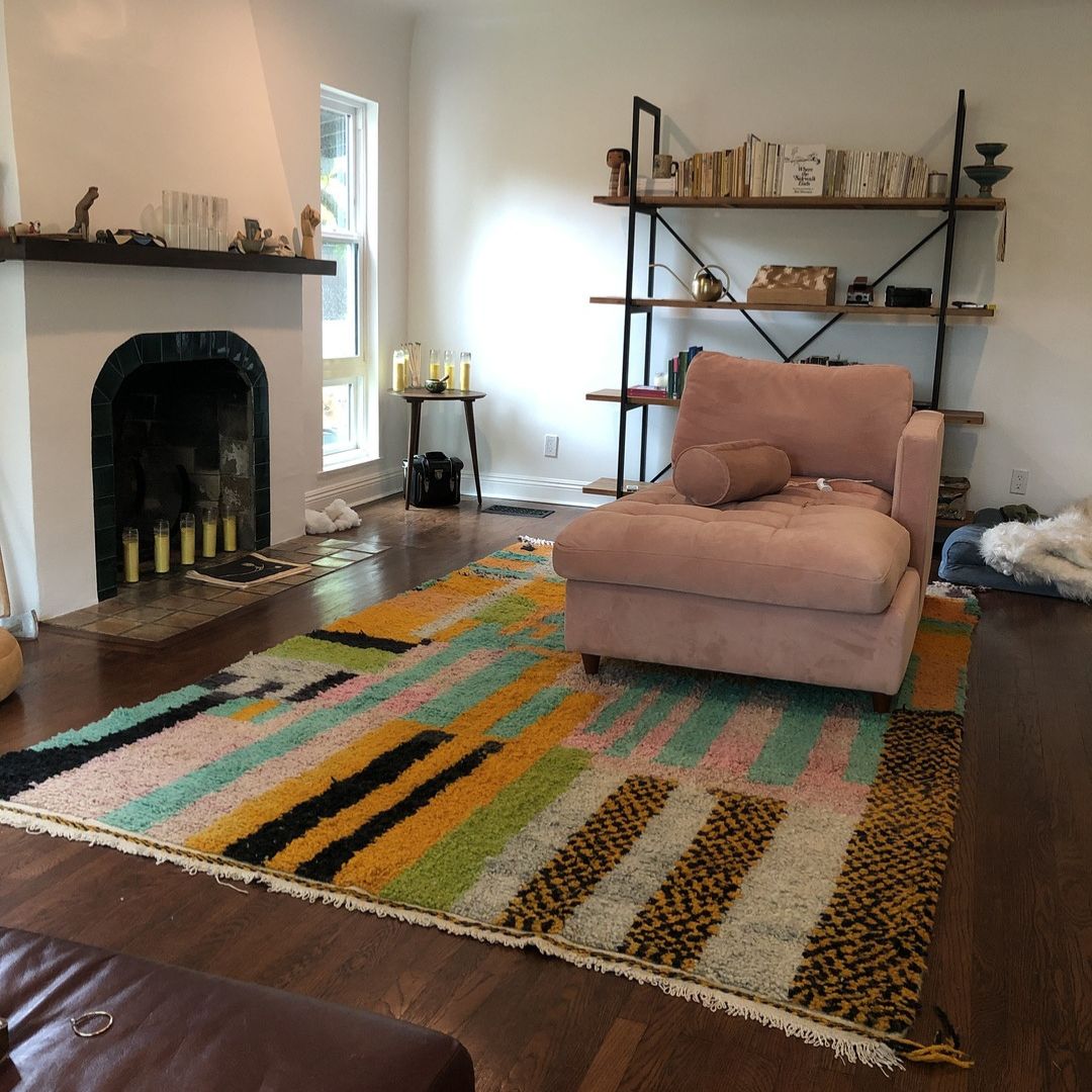 SIGRINA | 10'2x6'5 Ft | 3x2 m | Moroccan Colorful Rug | 100% wool handmade - OunizZ