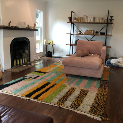 SIGRINA | 10'2x6'5 Ft | 3x2 m | Moroccan Colorful Rug | 100% wool handmade - OunizZ