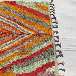 Silta - Boujad Moroccan Colorful Rug 5x8 | Berber Handmade with 100% Wool | 5'1x8'5 Ft | 155x258 cm - OunizZ