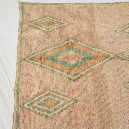 Tagna - Pink Moroccan Rug 6x10 Berber Handmade | 6'62x10'66 Ft | 202x325 cm - OunizZ