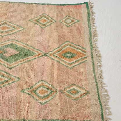 Tagna - Pink Moroccan Rug 6x10 Berber Handmade | 6'62x10'66 Ft | 202x325 cm - OunizZ