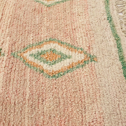 Tagna - Pink Moroccan Rug 6x10 Berber Handmade | 6'62x10'66 Ft | 202x325 cm - OunizZ