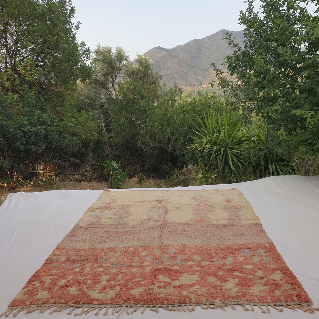 Tanessa | 8x11 Moroccan Rug - Large Pastel Boujad Berber Geometric Handwoven Carpet | 8'3"x11'2" Ft | 253x340 cm - OunizZ