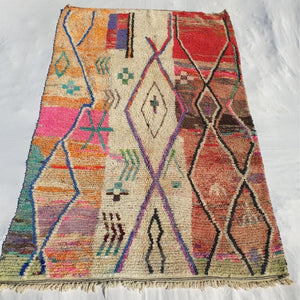 Tarika - MOROCCAN RUG 6x10 BOUJAAD Authentic Berber Rug | Handmade Living room Carpet | 10'43x6'66 Ft | 318x203 cm - OunizZ