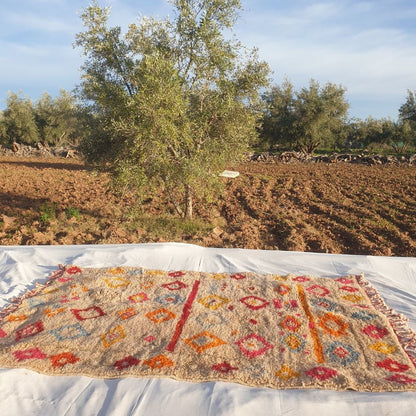 Wania - Beni Mrirt Luxurious 6x10 Moroccan Rug Ultra Soft & Thick | Berber Handmade Wool Carpet | 6'56x10' Ft | 200x303 cm - OunizZ