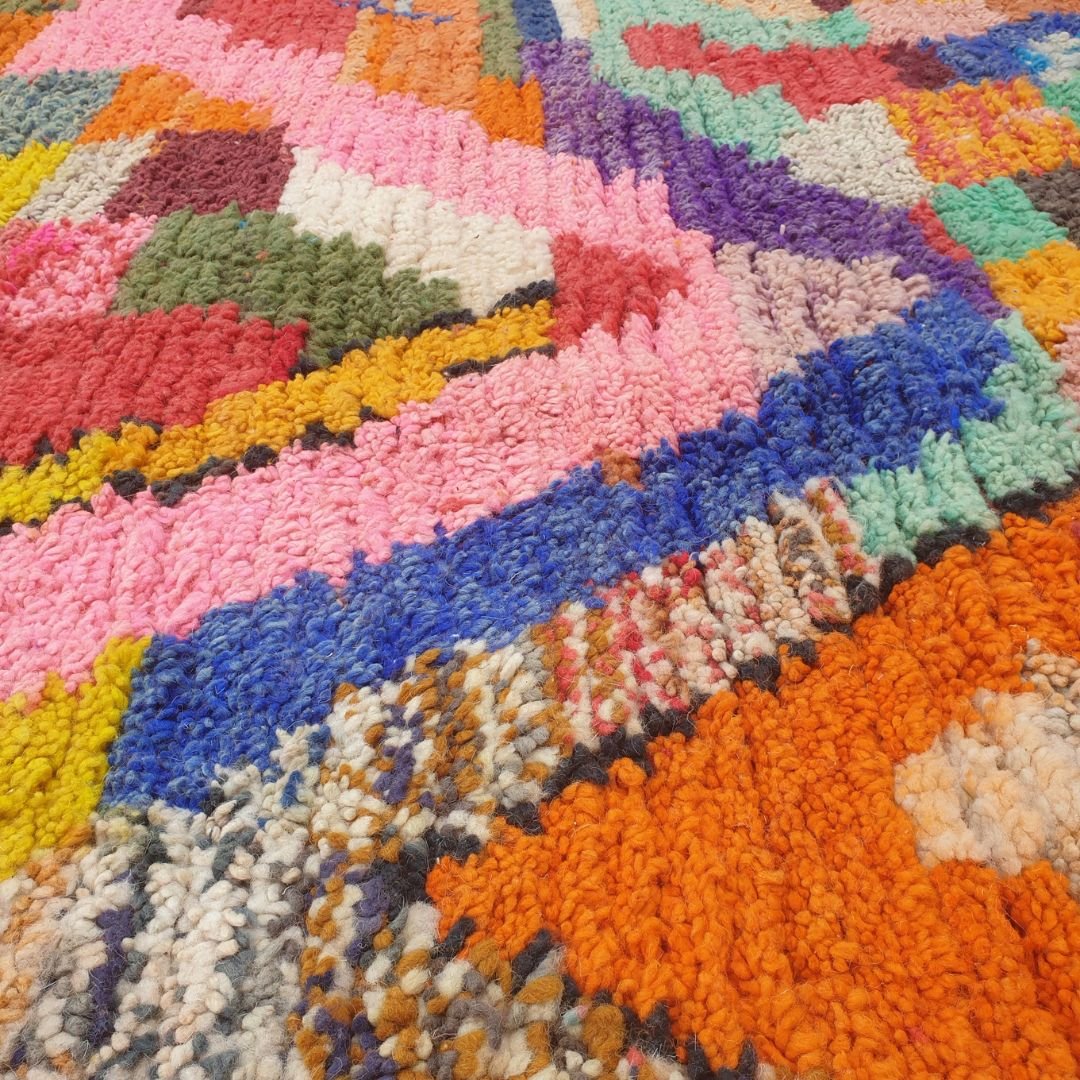 Yassla - 10x13 Moroccan Rug - Maximalist Multicolor Boujad Berber Handwoven Wool Carpet | 10'4"×12'5" Ft | 315×380 cm - OunizZ