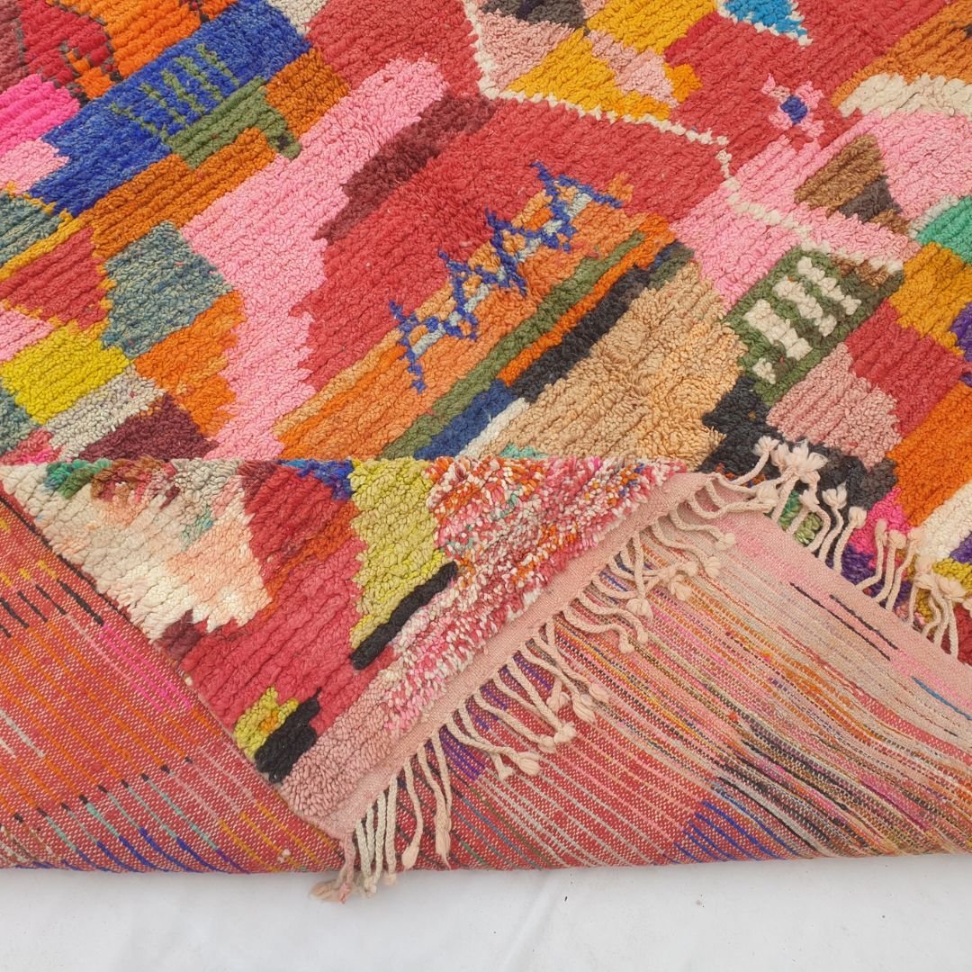 Yassla - 10x13 Moroccan Rug - Maximalist Multicolor Boujad Berber Handwoven Wool Carpet | 10'4"×12'5" Ft | 315×380 cm - OunizZ