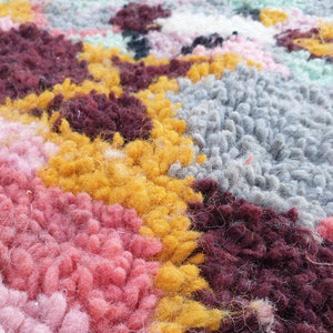 TALTA | 8'5x5'5 fot | 2,6x1,7 m | Marokkansk fargerikt teppe | 100% ull håndlaget