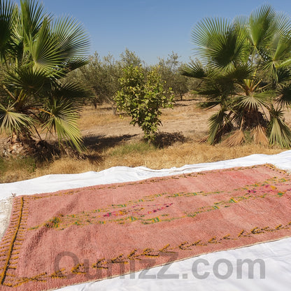 FATTOUM | 11'8x6'6 Ft | 360x202 cm | Moroccan Vintage style Rug | 100% wool handmade