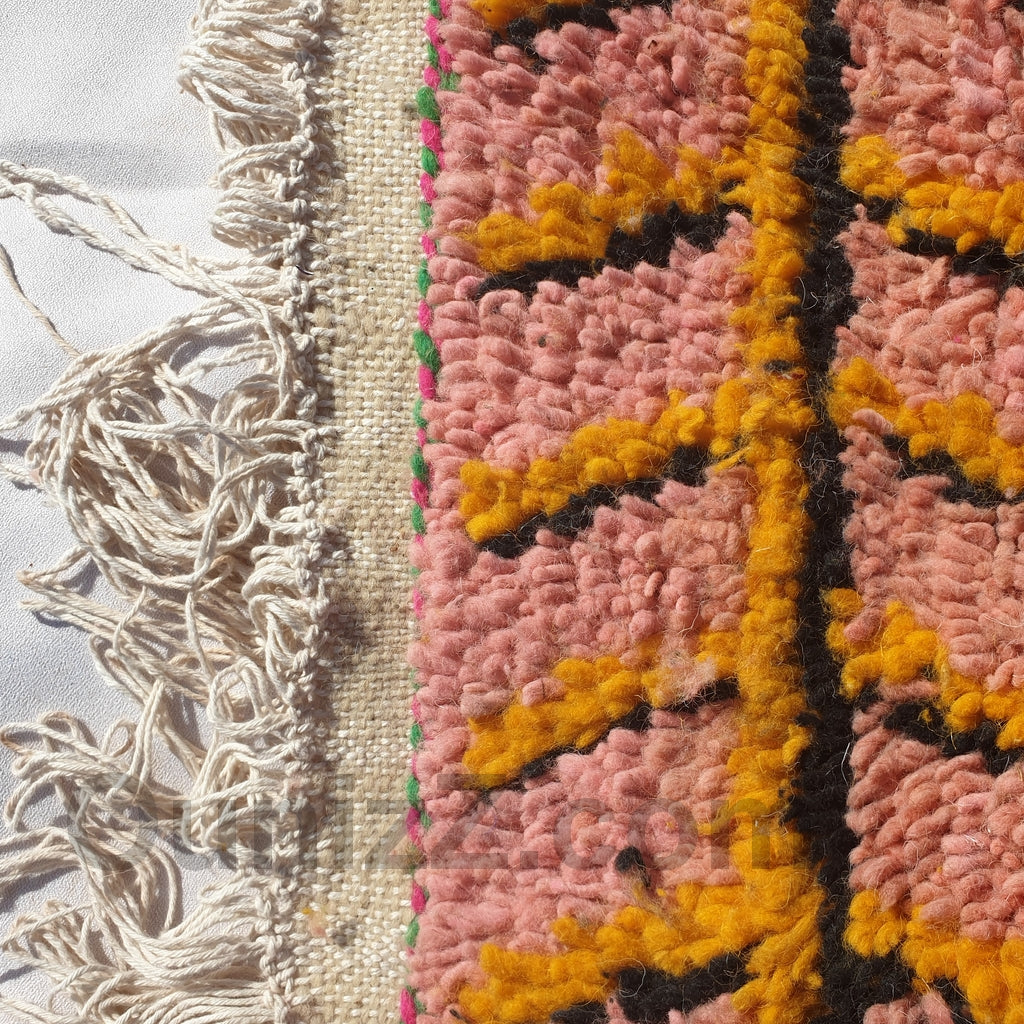 FATTUM | 11'8x6'6 Fuß | 360x202cm | Marokkanischer Teppich im Vintage-Stil | 100 % Wolle handgefertigt