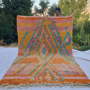 JOY | 9'7x6'4 Ft | 297x195 cm | Moroccan Colorful Rug | 100% wool handmade