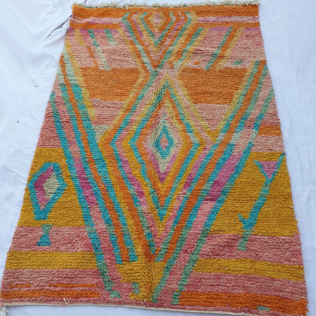 JOY | 9'7x6'4 Ft | 297x195 cm | Moroccan Colorful Rug | 100% wool handmade