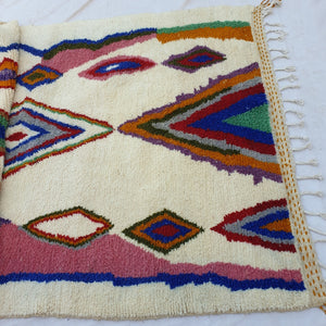 FAGMA | 9'9x6'6 Ft | 3x2 m | Moroccan Beni Ourain Rug | 100% wool handmade