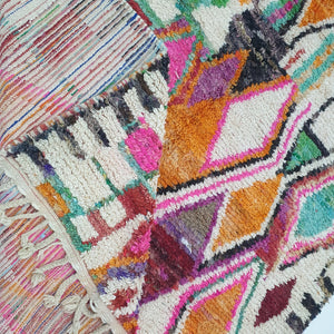 MABILA | Tapis marocain Boujaad | 10'2x6'8 pieds | 3x2 m | 100% laine fait main