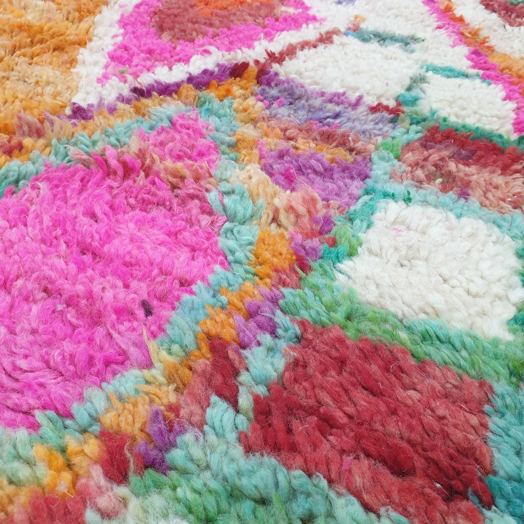 MABILA | Marokkanischer Teppich Boujaad | 10'2x6'8 Fuß | 3x2 m | 100 % Wolle handgefertigt