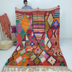 MAINA | Marokkanischer Teppich Boujaad | 10x6'7 Fuß | 3x2 m | 100 % Wolle handgefertigt