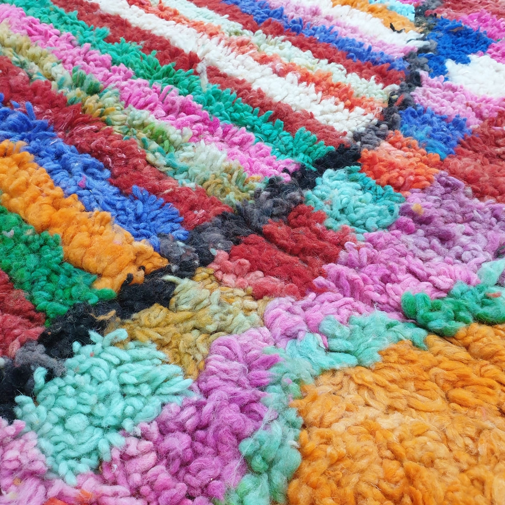 MAINA | Marokkansk tæppe Boujaad | 10x6'7 Ft | 3x2 m | 100% uld håndlavet